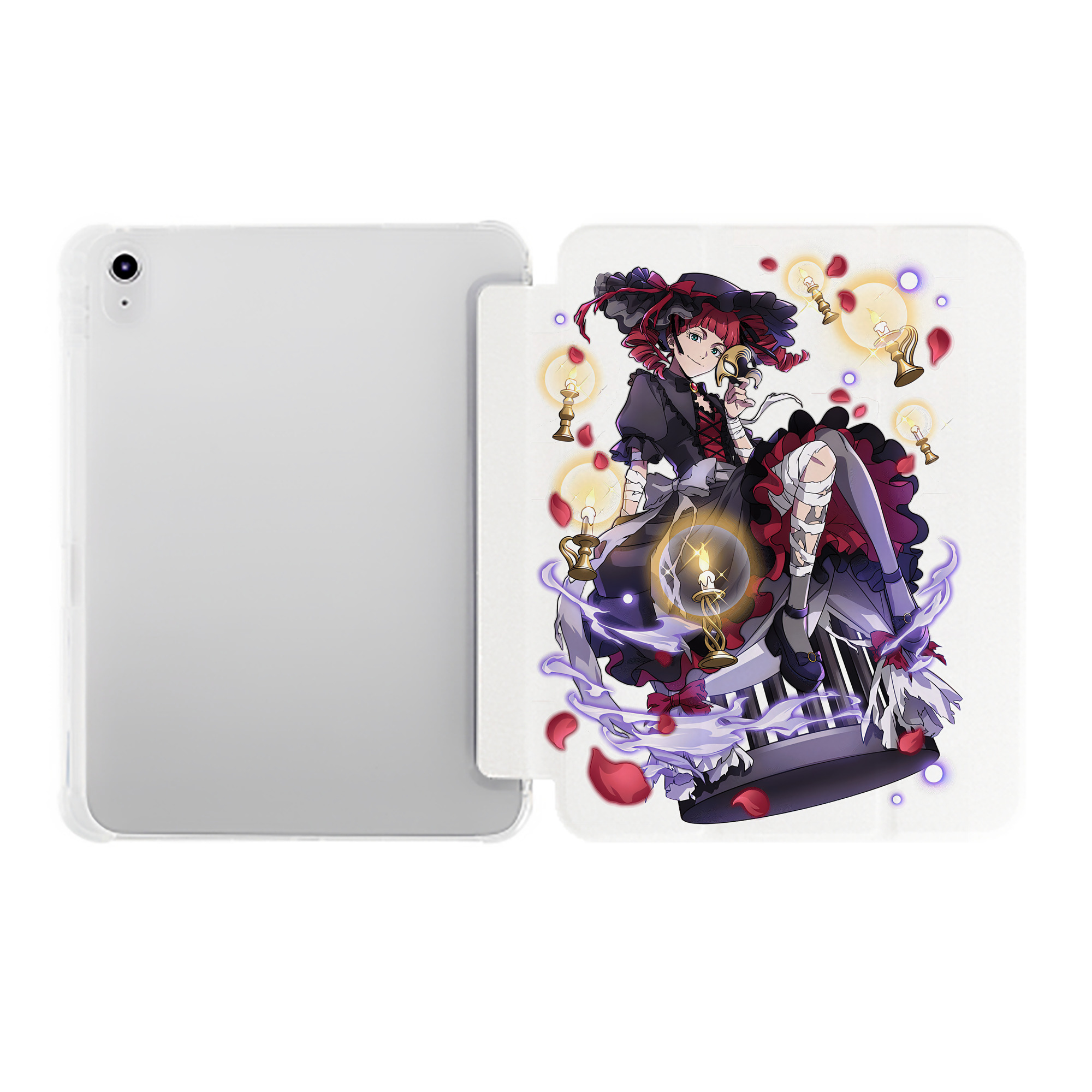 （画像用） 文豪ストレイドッグス Bungo Stray Dogs IPad ケース ペン収納付き 三つ折りスタンド PUレザー×シリコン 対応機種9.5/10.5/10.9インチ